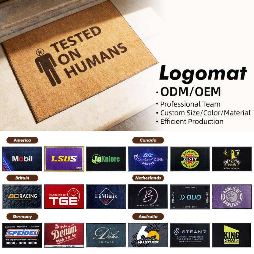 Potencie su marca con alfombras personalizadas para entradas comerciales