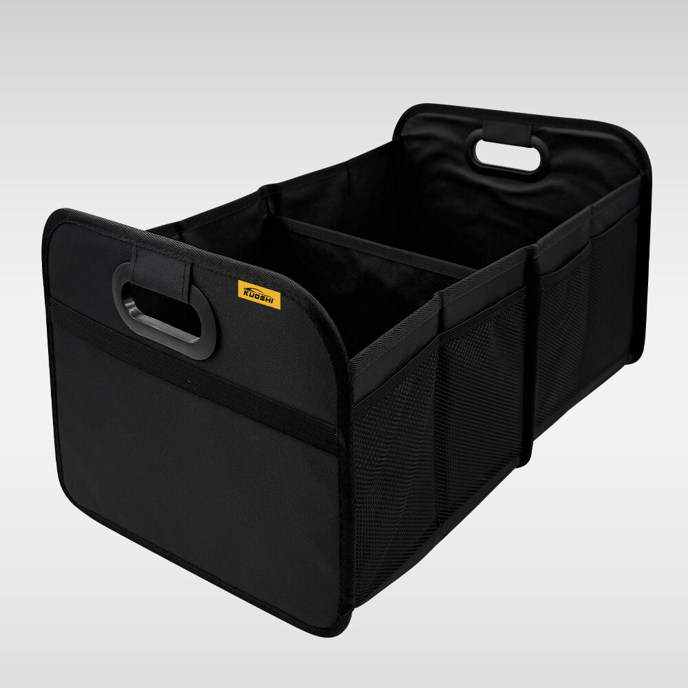 Custom Manufacturing Oxford Fabric Collapsible Trunk Organizer Box For Any Car
