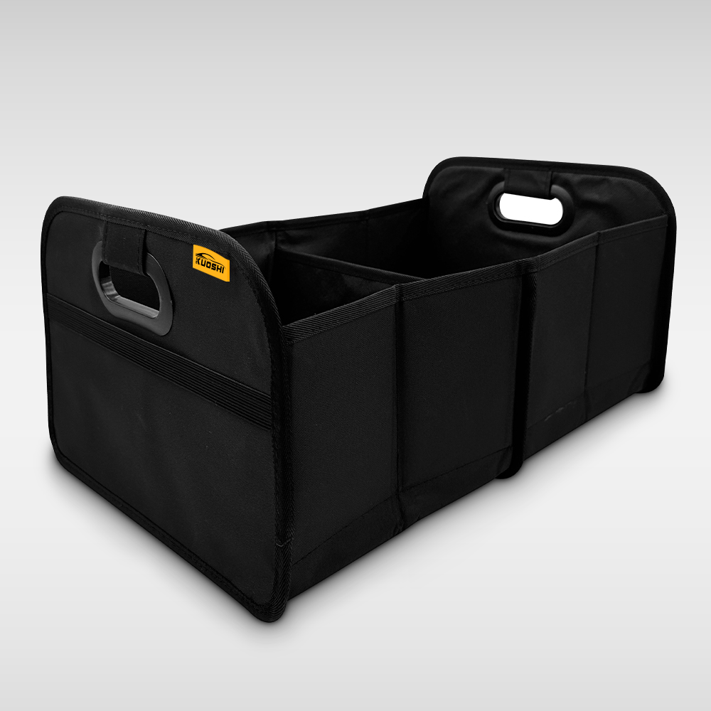 KUOSHI Portable 35l Waterproof Non Slip 2 Compartment Vehicle Trunk Organizer