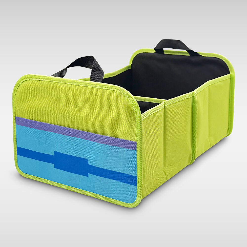 pecially Designed SUV Custom Logo Car Organizer, Extra Large Trunk Storage Box with Adjustable Dividers Compartments for Cargo Management