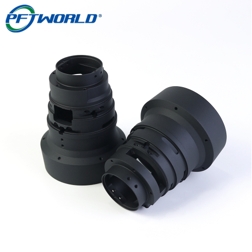 Parti per obiettivo fotografico in alluminio di precisione lavorate al CNC