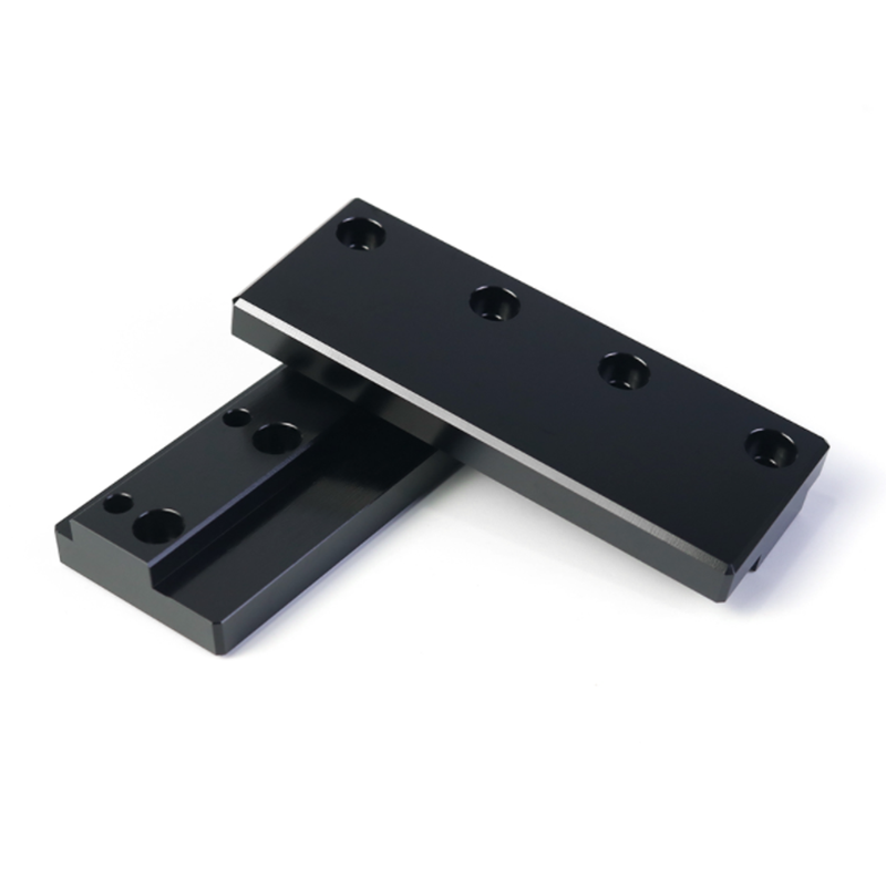 Komponen Aluminium CNC Berlapis Anodis Hitam