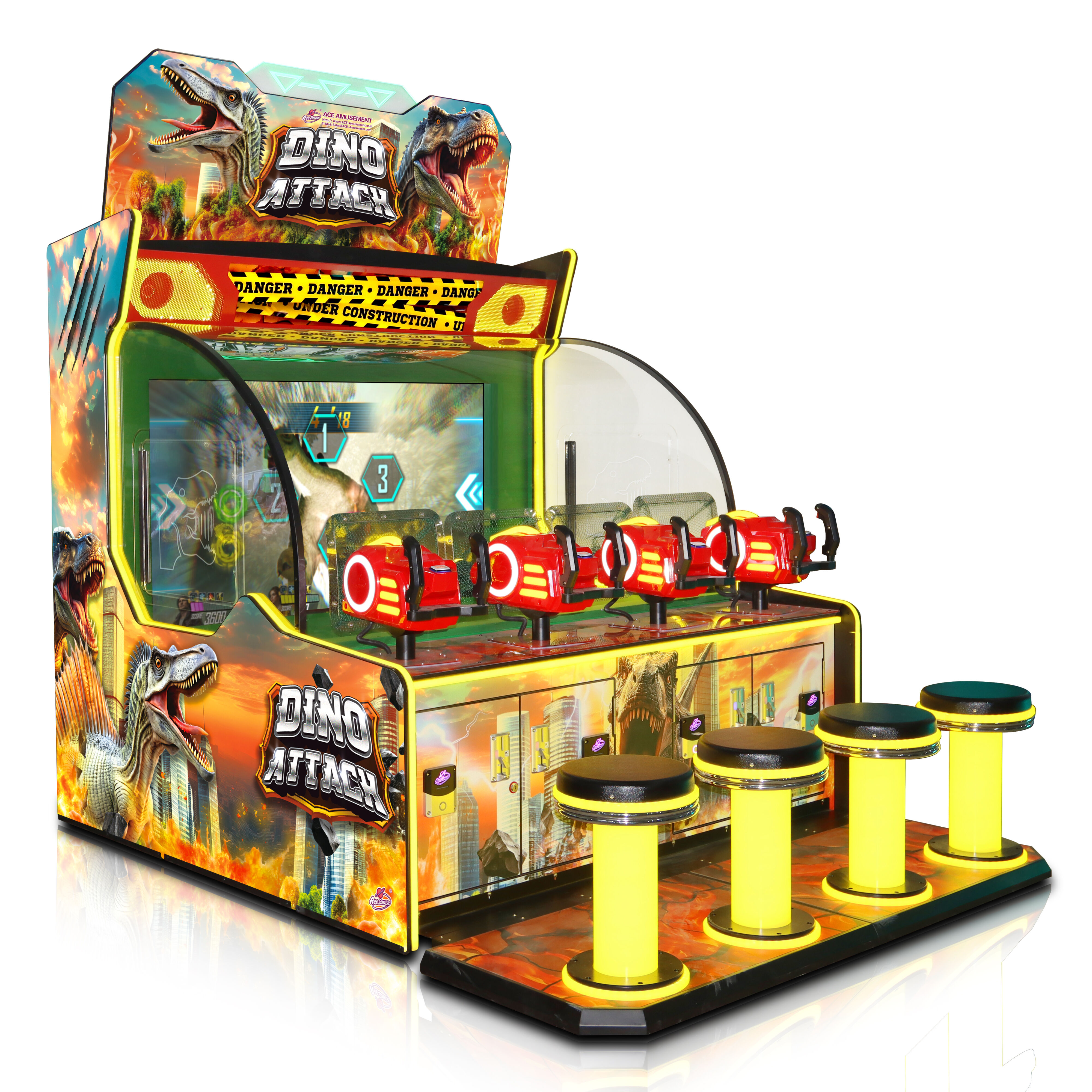 Dino Attack 4PL–kugleskydning