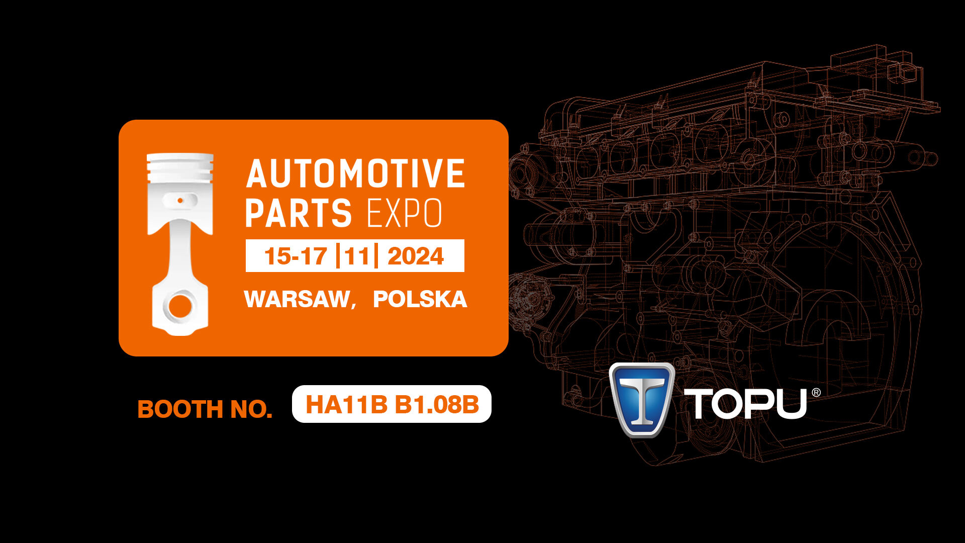 Join Us at the Warsaw Trade Show — TOPU Welcomes You to Booth HA11B B1.08B