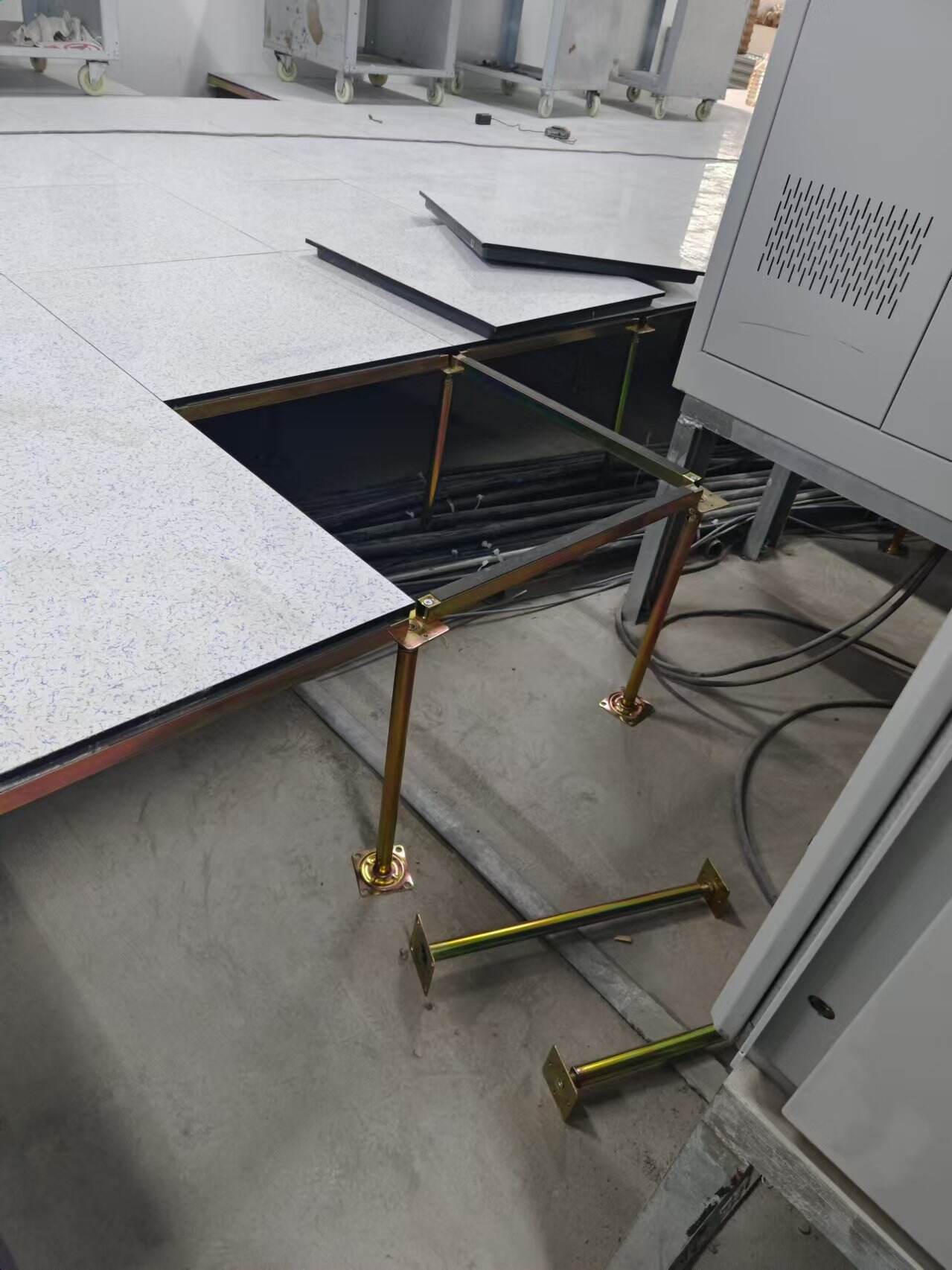 Where are anti-static floors widely used?