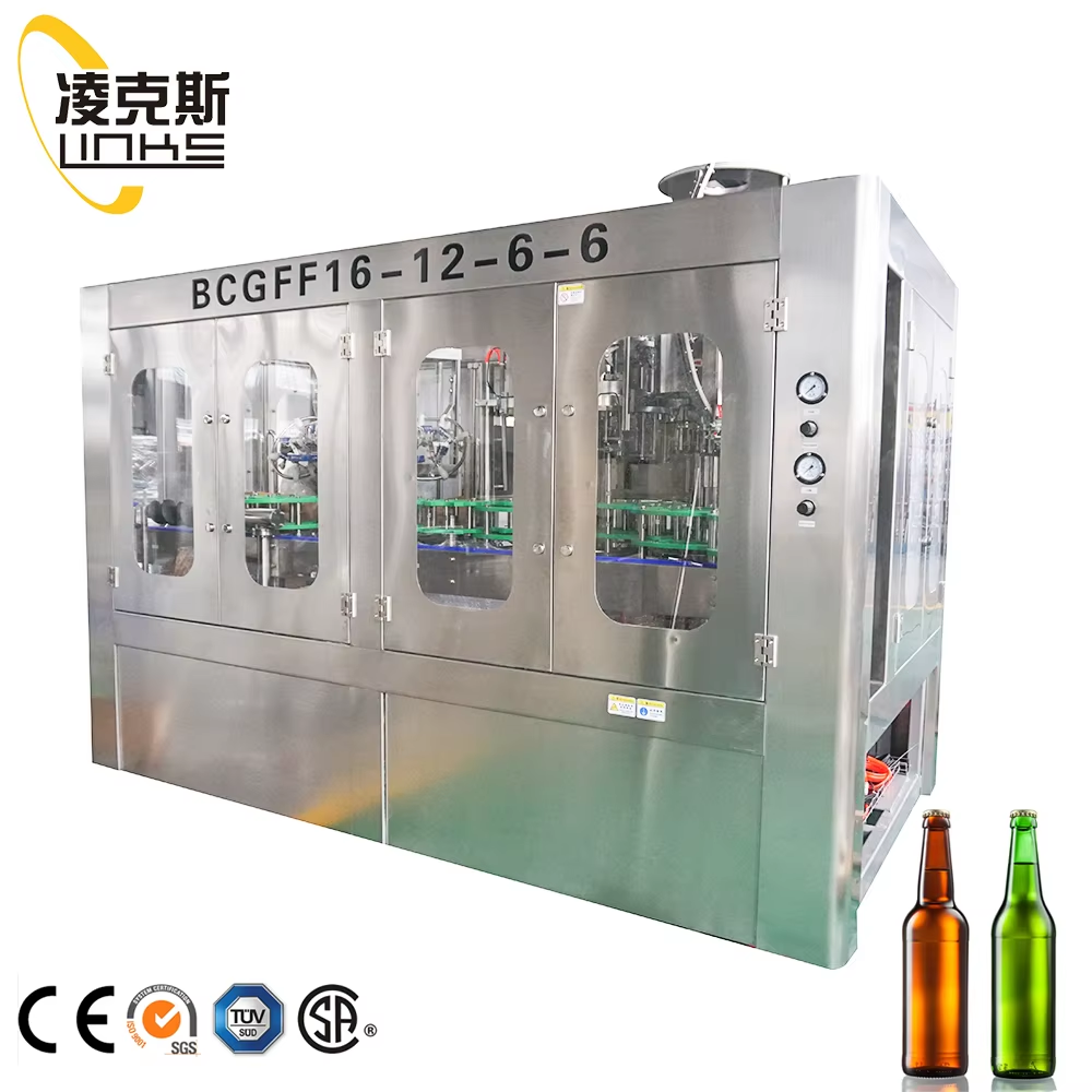 গ্লাস ও PET বোতলের জন্য উচ্চ-নির্ভুলতা সম্পন্ন বিয়ার ফিলিং মেশিন