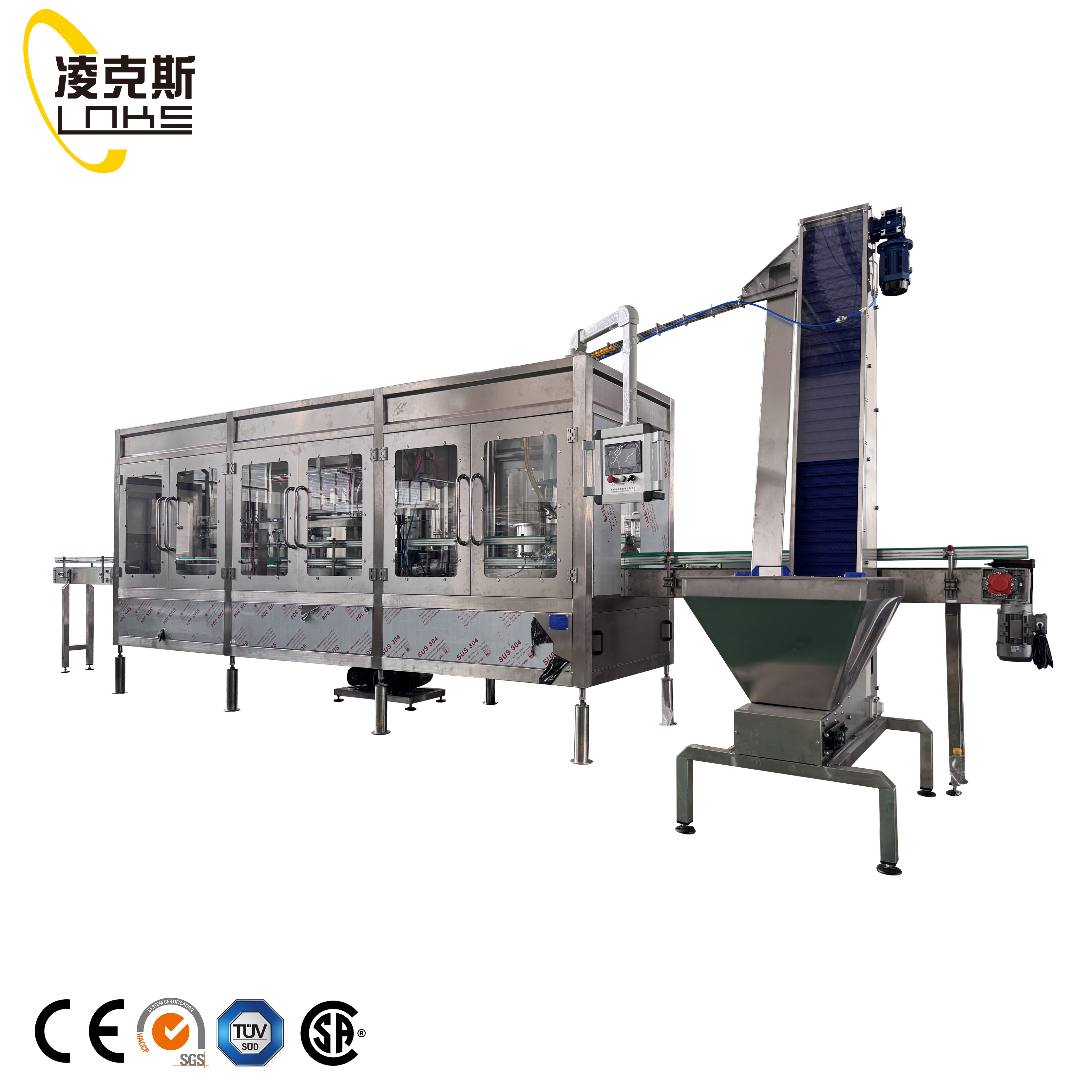 Systémy plnění lahví s vodou | Vysokorychlostní, bezdotykové plnění