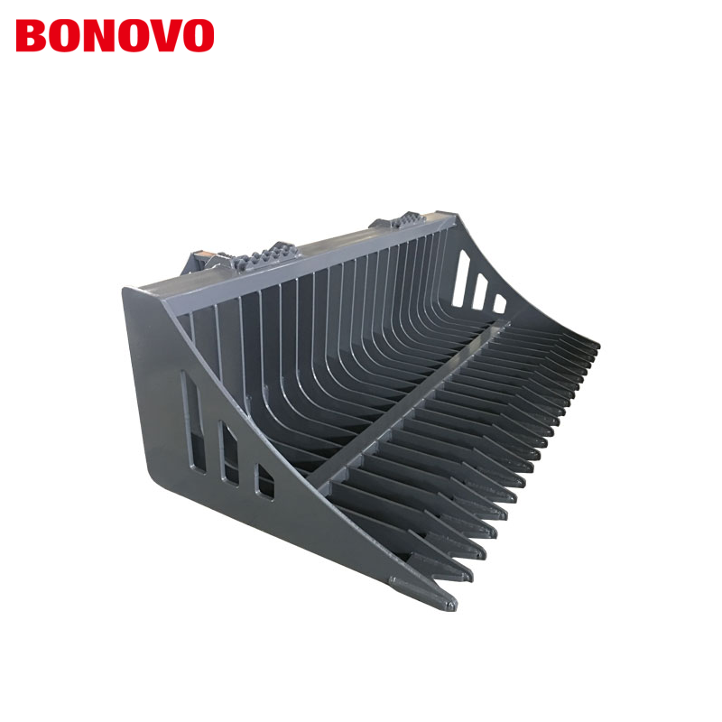 BONOVO Skid Steer yükleyiciler için iskelet kova