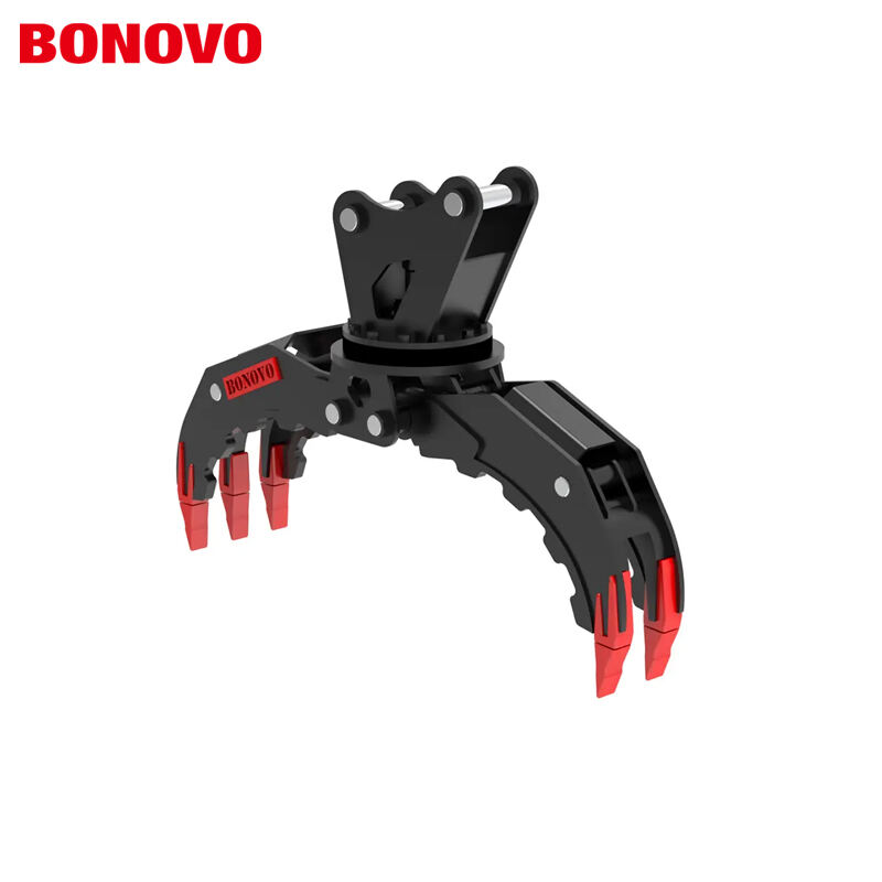 BONOVO RG06 Hydraulická rotující chytačka pro excavátor 5-11 tun