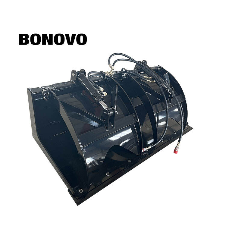 BONOVO Skid Steer Fork Grapple 60'' 72'' 84' 