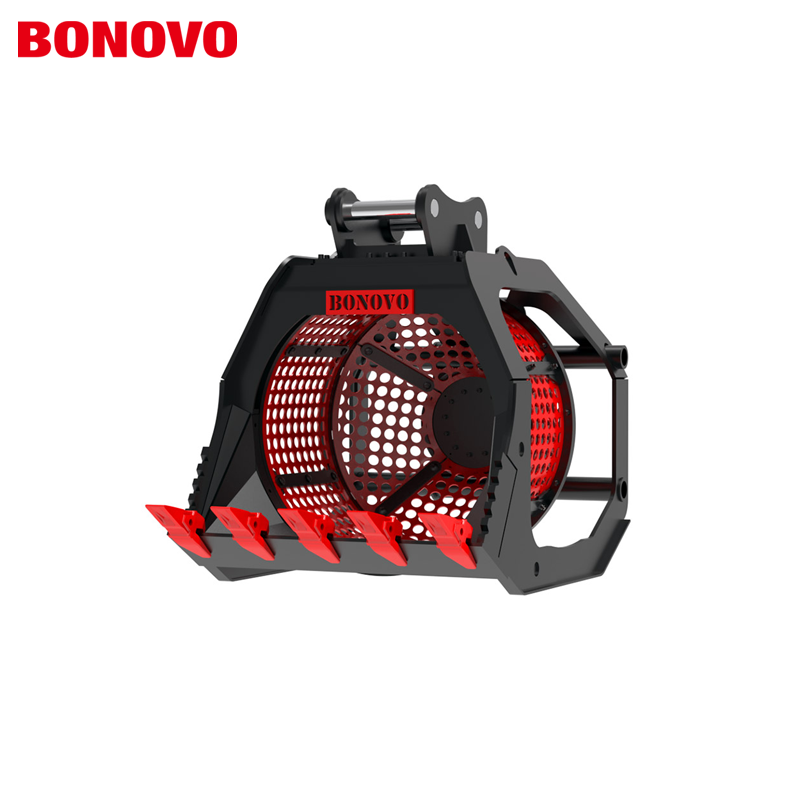 Excavator 08-7 တန်အတွက် BONOVO RSB10 Rotary Screening Bucket