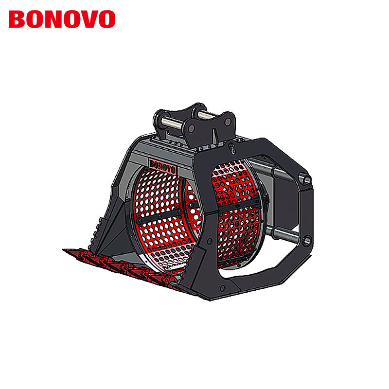 BONOVO RSB04 Rotary Screening Bucket for Excavator 3-6 ton