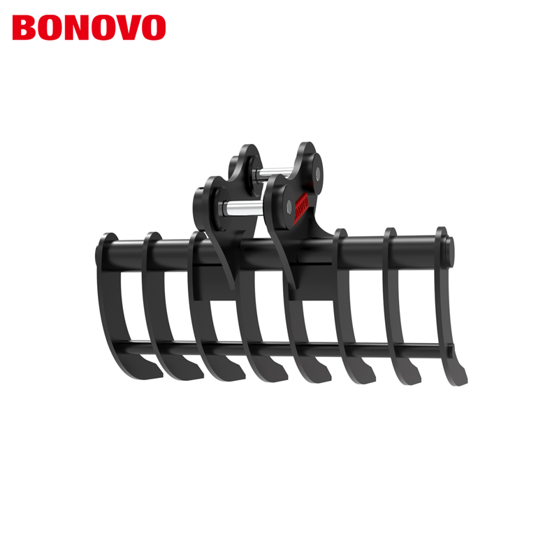 BONOVO Rake For Mini Excavator 1-2 ton