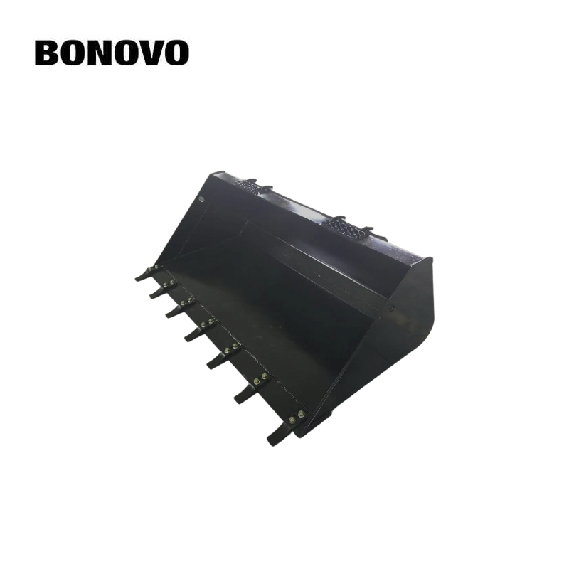 BONOVO Construction Machinery Skid Steer Standard Bucket WITH TEETH