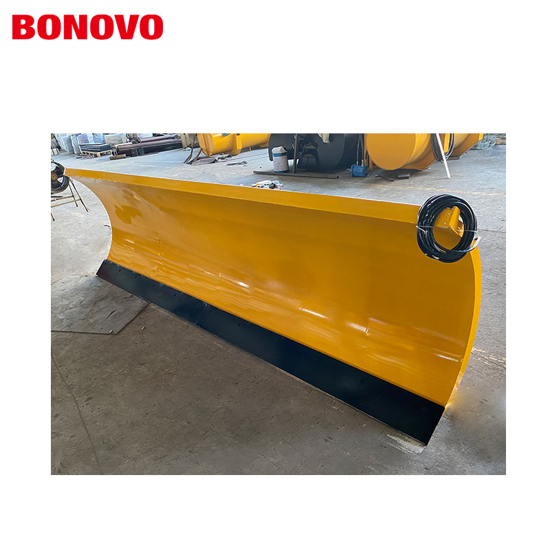 BONOVO Skid Steer Loader Pushing snow  Blade 