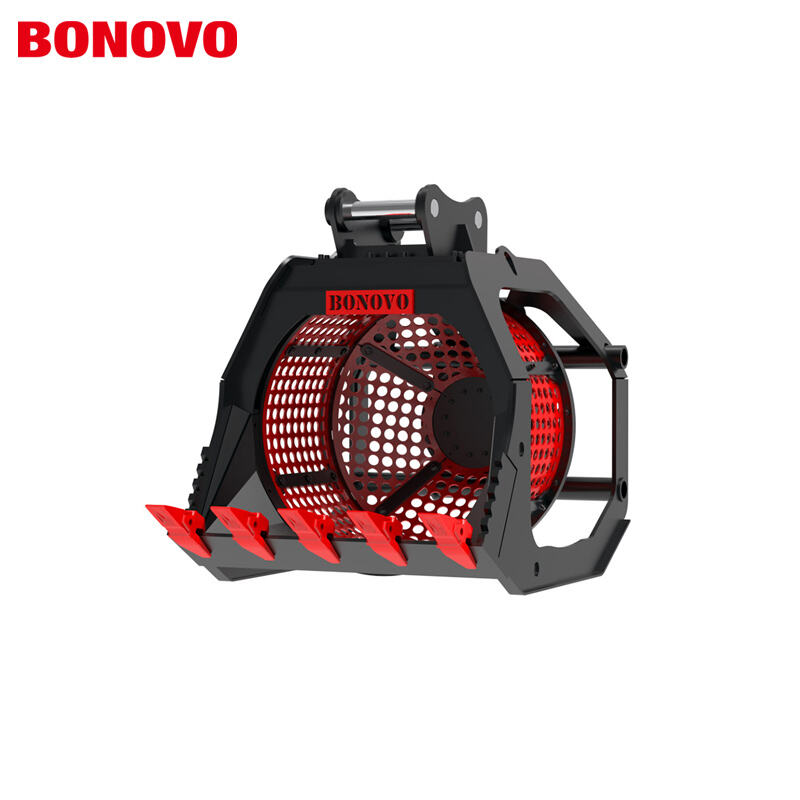 BONOVO RSB08 Rotációs Szűrő Kukkant Excavátorokra 7-10 tonna