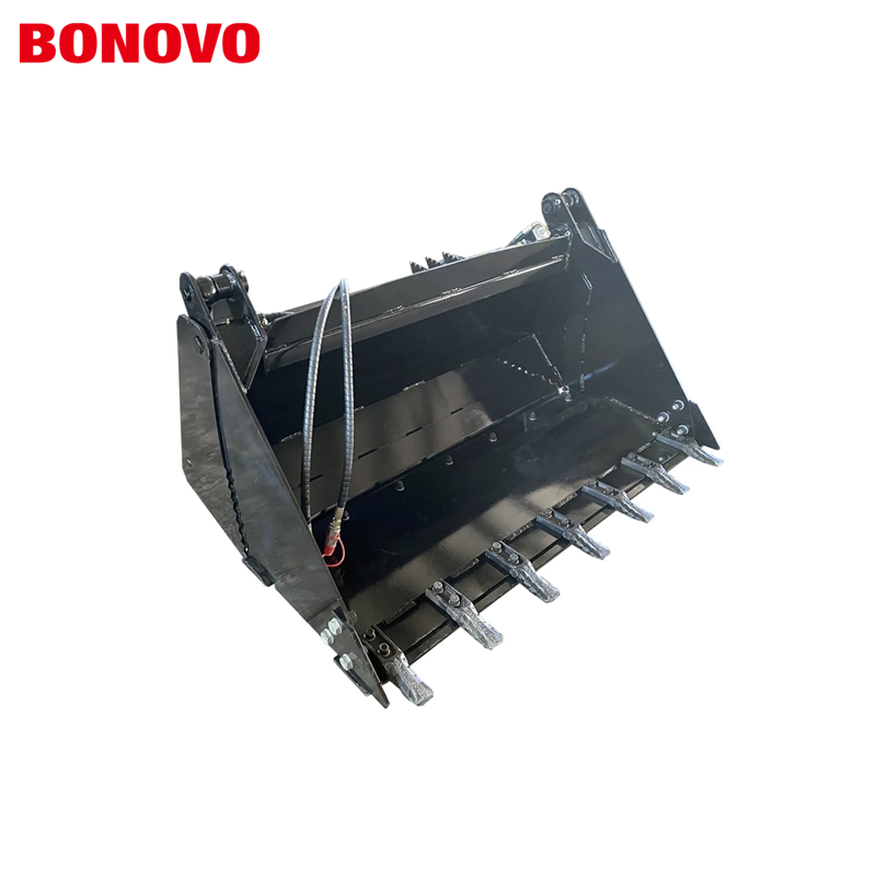 72 ໃນ Skid Steer 4 in 1 Bucket with tooth