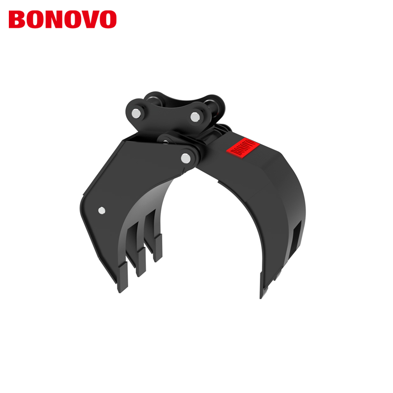 BONOVO Hydraulic Grapple for Mini Excavator 8-18 ton