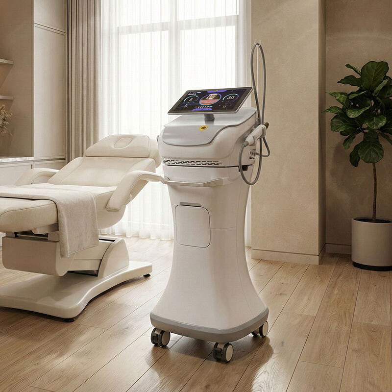 Dual Frequency RF 1/2MHz Gold Microneedling Facial Rejuvenation Machine