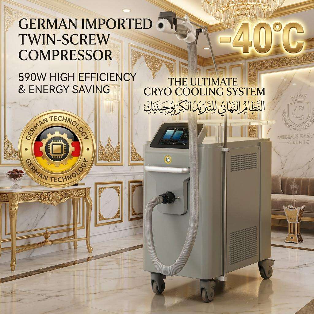 Cold Air Chiller Medical Cooling System For Aesthetic Laser Pain Relief Epidermal Protection Continuous Non Contact Clinic Use