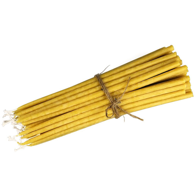 Православная свеча из чистого пчелиного воска, ручной работы, для церковной молитвы, поклонения, украшения алтаря