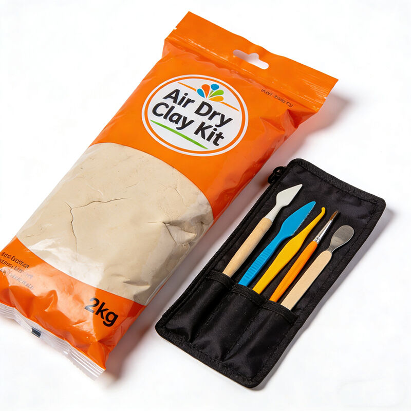 Lugdroë Kleikrafgewende Kit Volledige Beeldhoukunsstel vir Beginners Volwasse Kinders