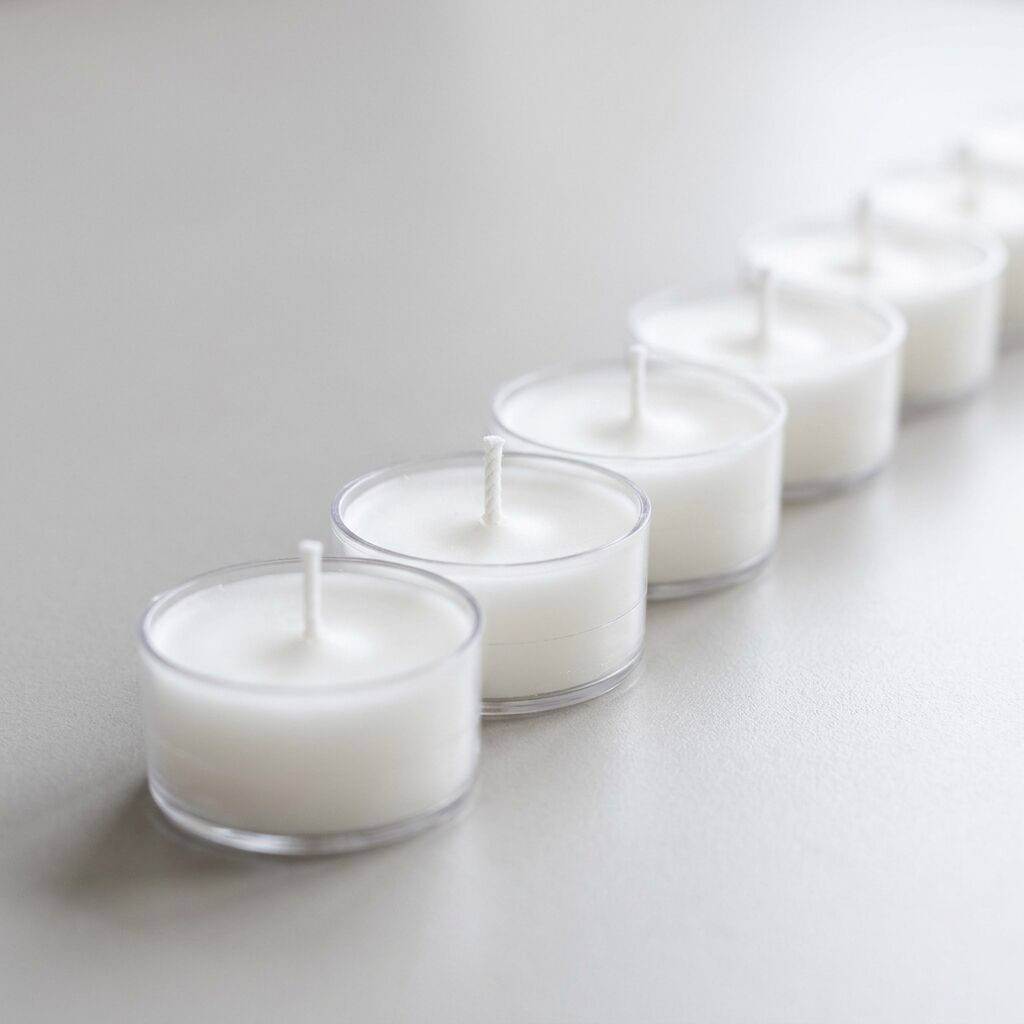 White Beeswax Tealight Candle Pure Natural for Wedding Home Decor