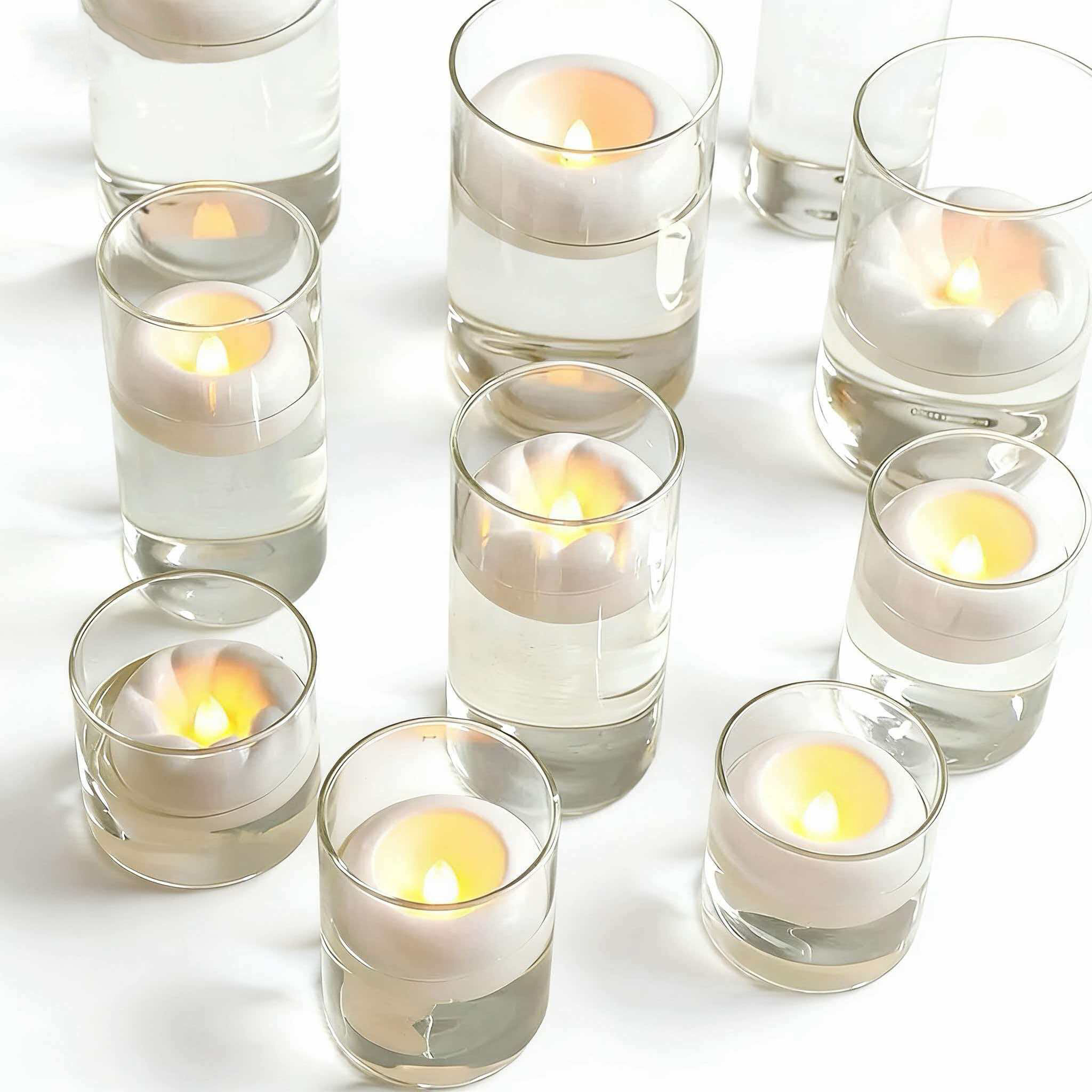 Беспламенные плавающие свечи, светодиодные свечи для бассейна, свадебного центрального элемента декора и интерьера