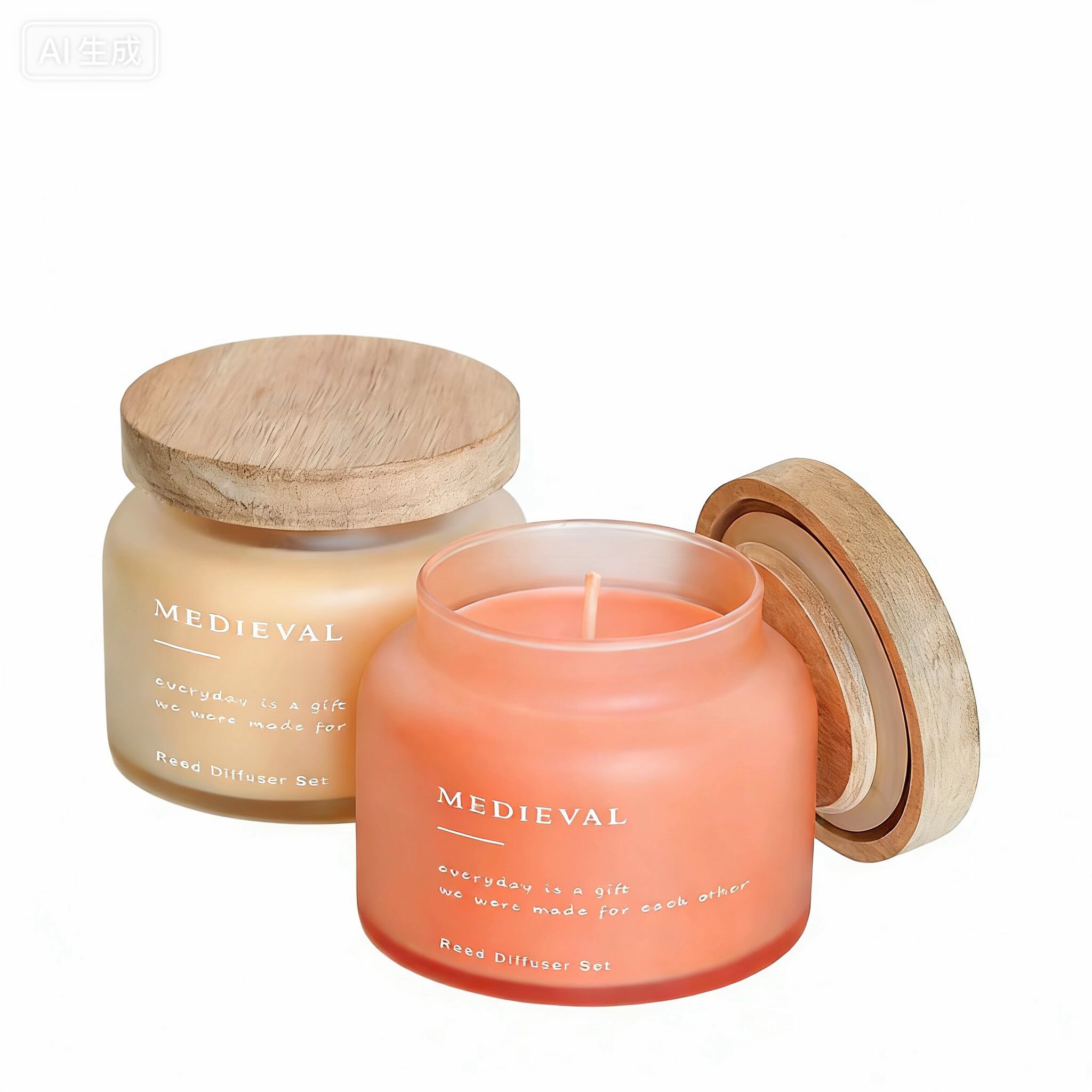 Свеча в стеклянной банке, ароматизированная, ручной работы, из натурального соевого воска, для домашнего декора, рождественских подарков