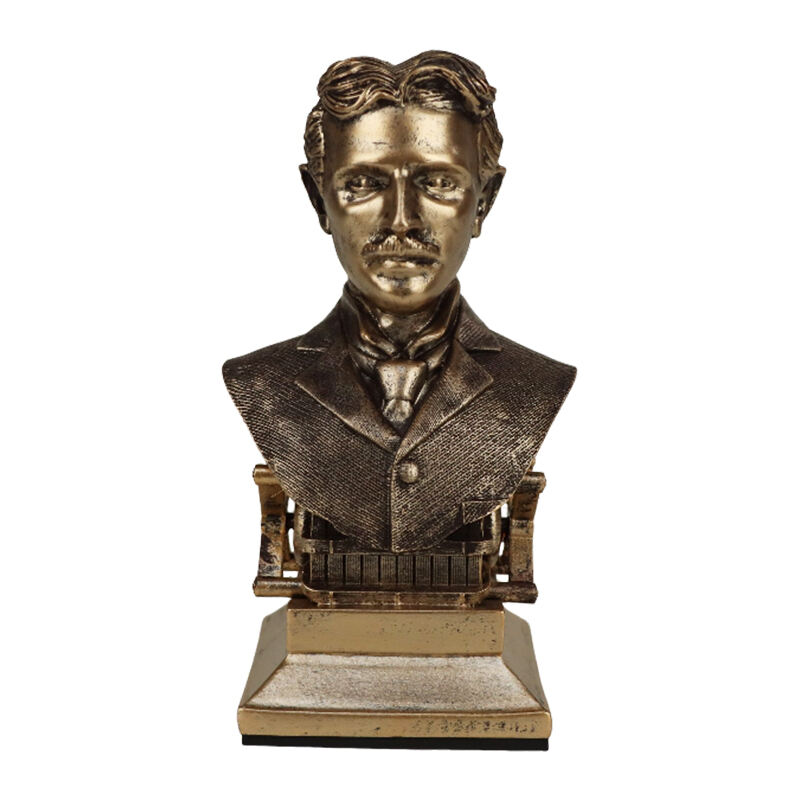 Gyanta Történelmi Alak Bustya - Retro Stílusú Díszítő Szobor