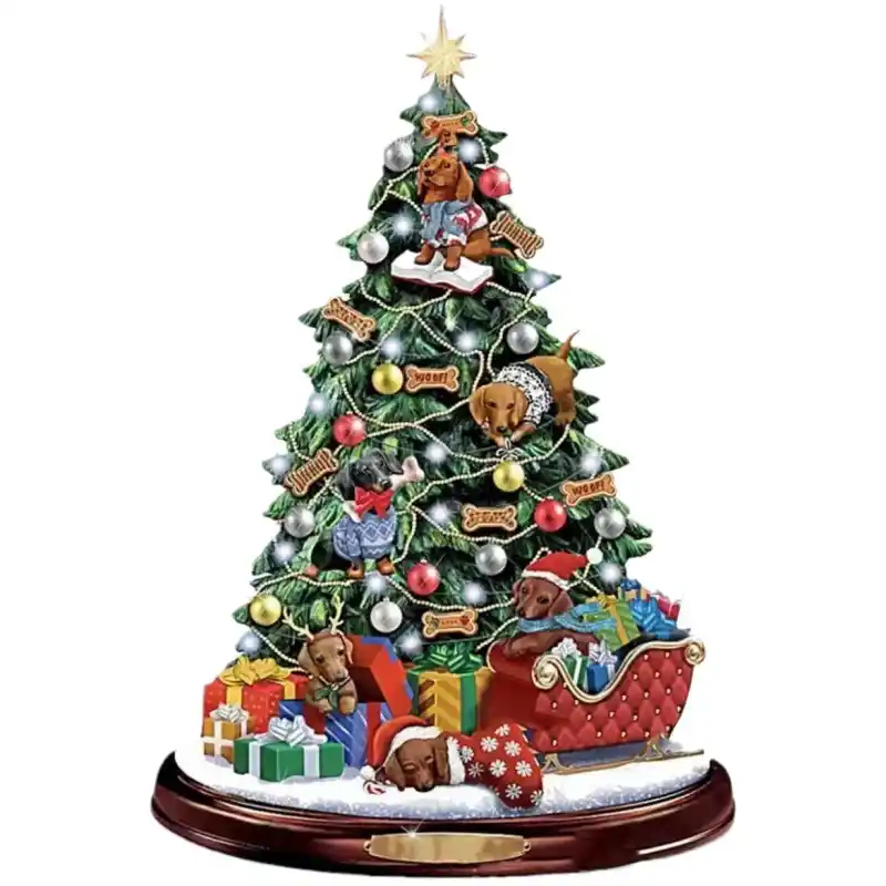 product diy custom santa claus and elk statue christmas tree hanging pendant home decoration art gifts souvenir decorative ornaments-0