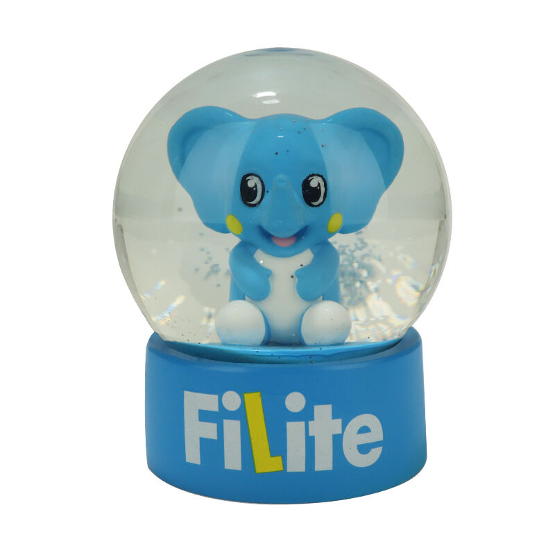 Modri slon „FiLite“ Snežna krogla - Igriva dekoracija