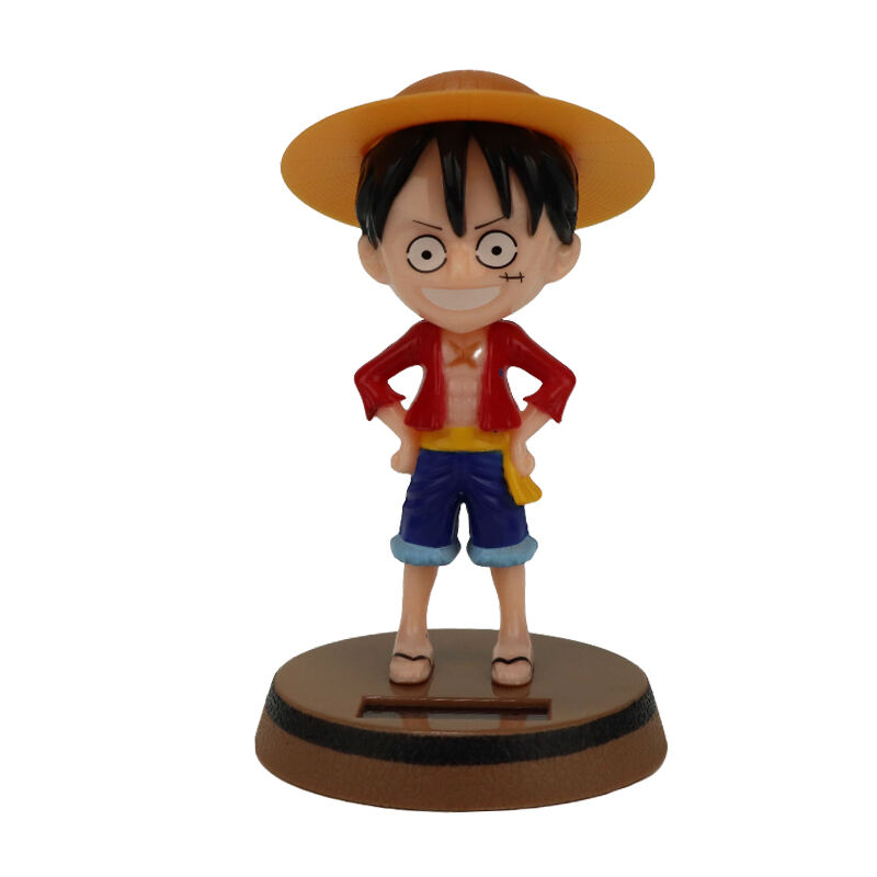One Piece Luffy Solar Bobble Head - Anime Collectible