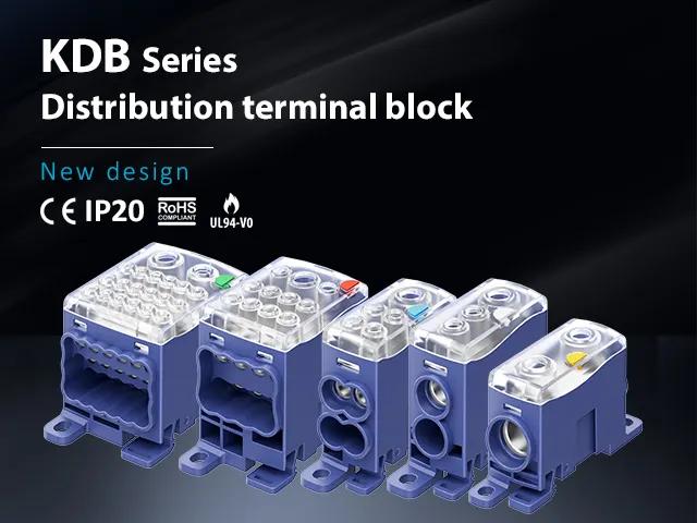 Blocos de Terminais Série KDB LINKWELL: Tampa Transparente, Retardante de Chama e Conectividade de Alto Desempenho
