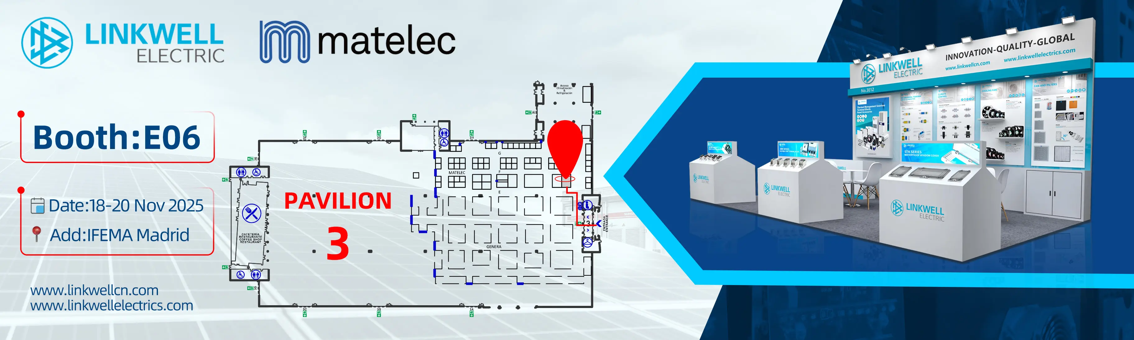 LINKWELL 2025 in Madrid, Spain, Leading the Industry's Future with One-Stop Cabinet Thermal Management Solutions.webp