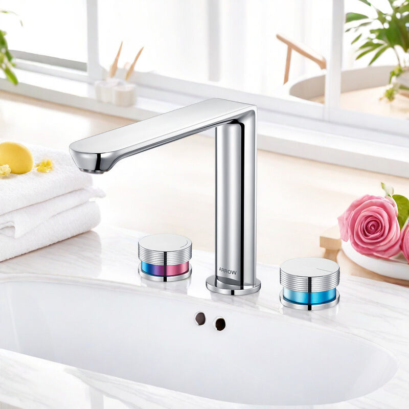 Modern luxury bathroom basin faucet Hot and cold water mixer faucet brass body chrome-plated appearance AMP23872GG