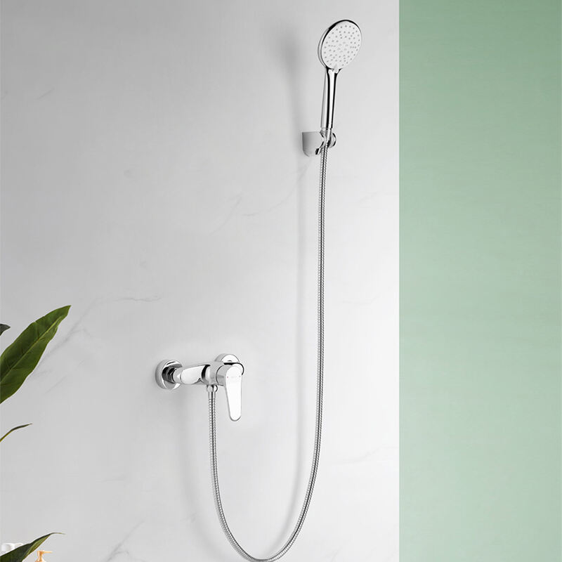 Brass body shower taps chrome-plated chrome bathroom bathtub mixers with hand held shower head AG3513CP