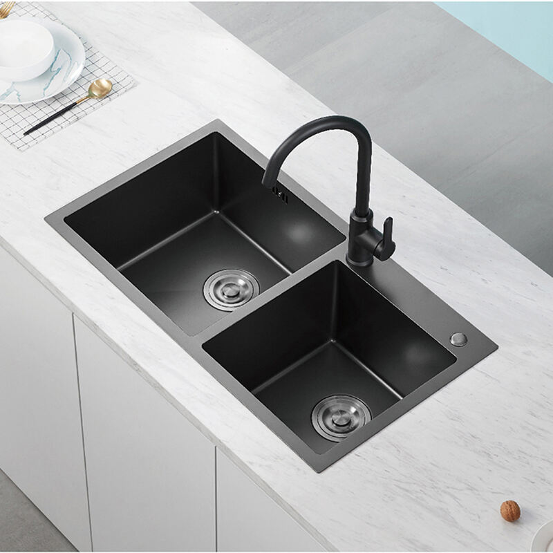 304 Stainless Steel Sink Kitchen Multifunctional Kitchen Sinks Black Kitchen Sinks AG5552