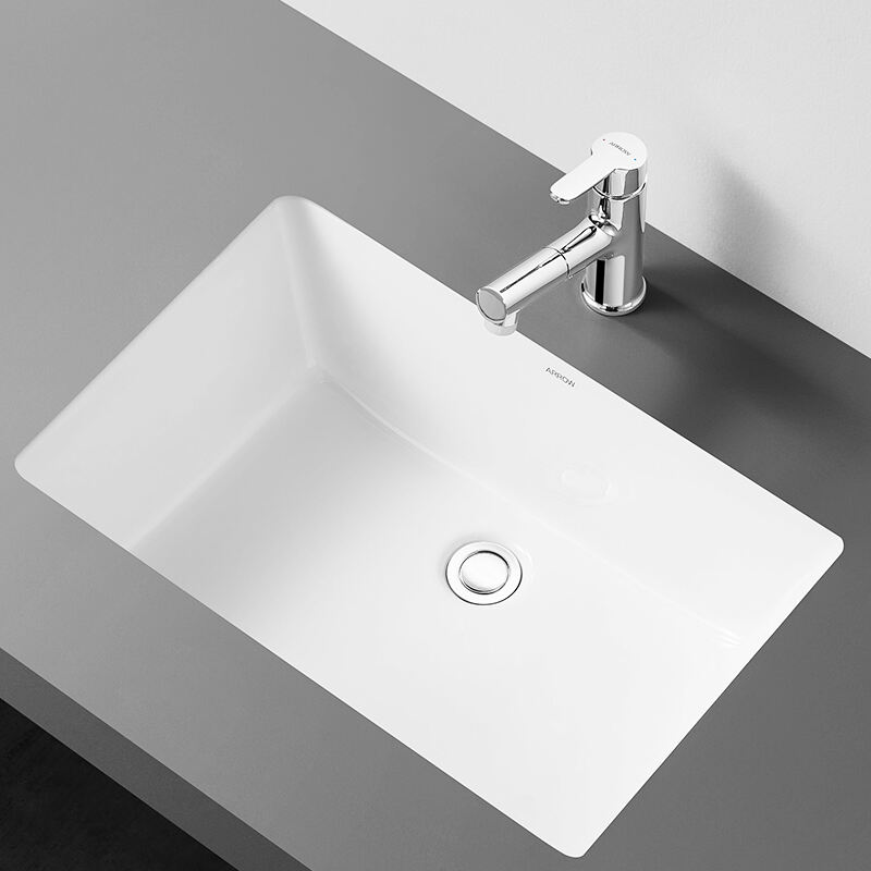 Quality Assure Ceramic Undercounter Basin Sink Bathroom Porcelain Hotel Apartment Superior Bathroom Rectangle Washbasin AP4035