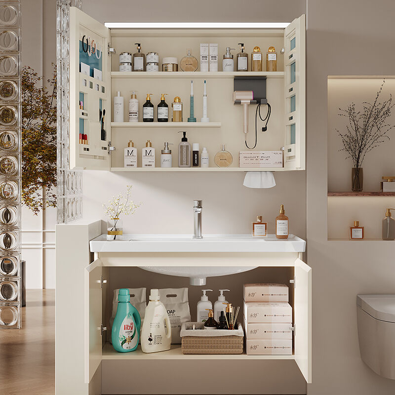 Сучасний високоякісний шафка для ванної кімнати з нержавіючої сталі, міцна, надійна та вологостійка