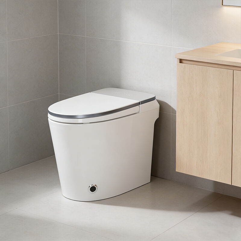 Toaletă inteligentă de lux pentru baie, cu senzor electric, spălare automată, bidet, ceramică, montată pe podea, monobloc, inteligentă, cu certificare UPC și ETL