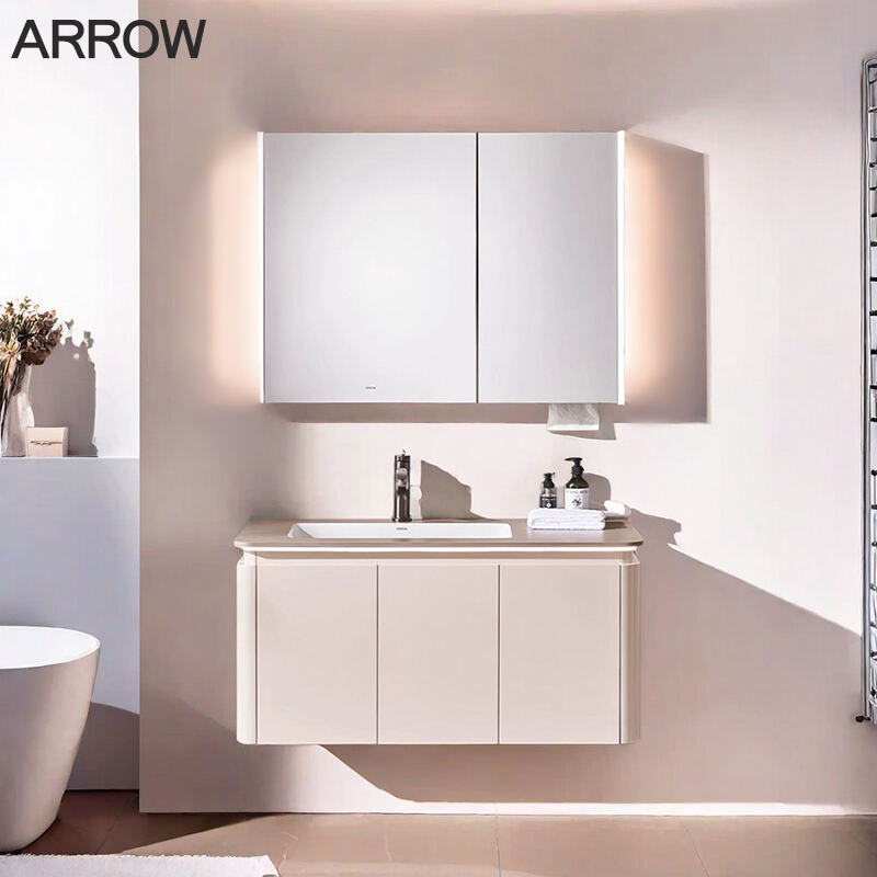 High Quality Wall Mounted Bathroom Cabinet With Intelligent Mirror LuoHan Series