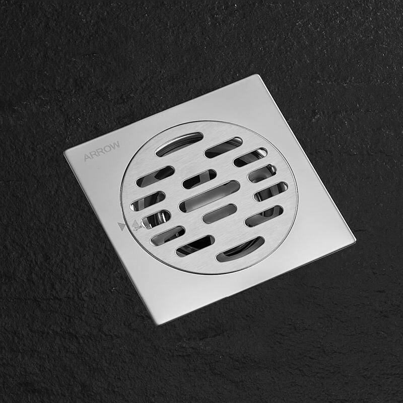 ARROW bathroom floor drain Anti-odor stainless steel shower floor drain AG5141PN