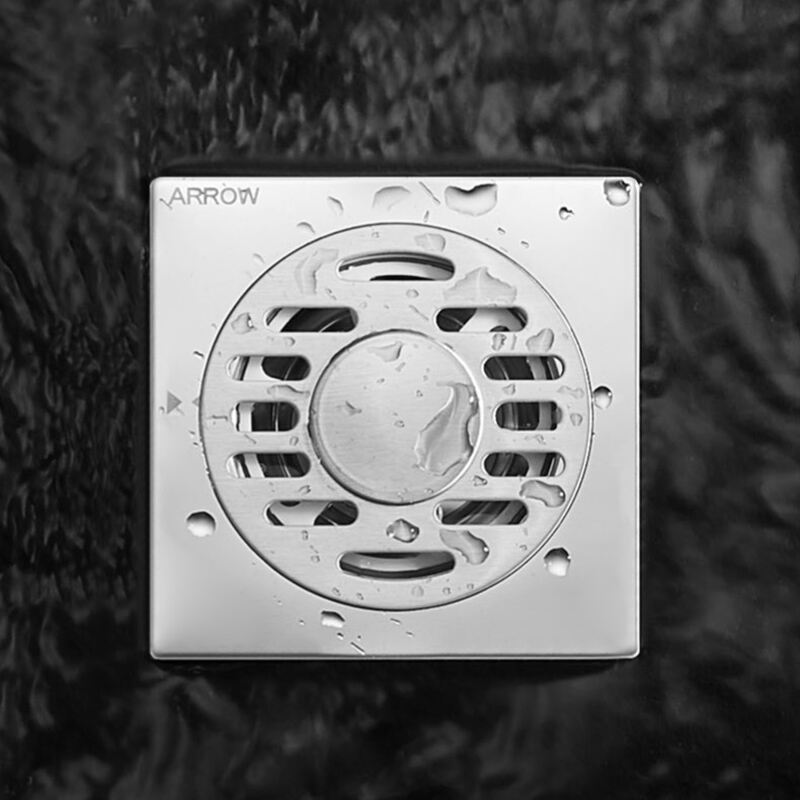 ARROW bathroom floor drain Anti-odor stainless steel shower floor drain AG5143PN