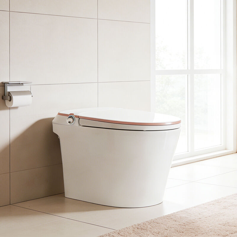 Toaletă inteligentă cu senzor auto pentru spălare, bidet integrat, vas de toaletă automat, funcționare inteligentă, control la distanță, sifon în formă de S