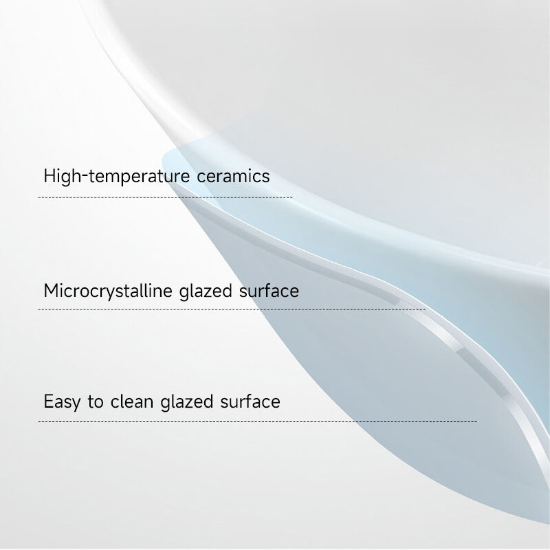 כיור צינור בצורת אליפסה לבן, כיור שטוח לאמבטיה, אביזרי שירותים מקרמיקה, כיור אומנותי