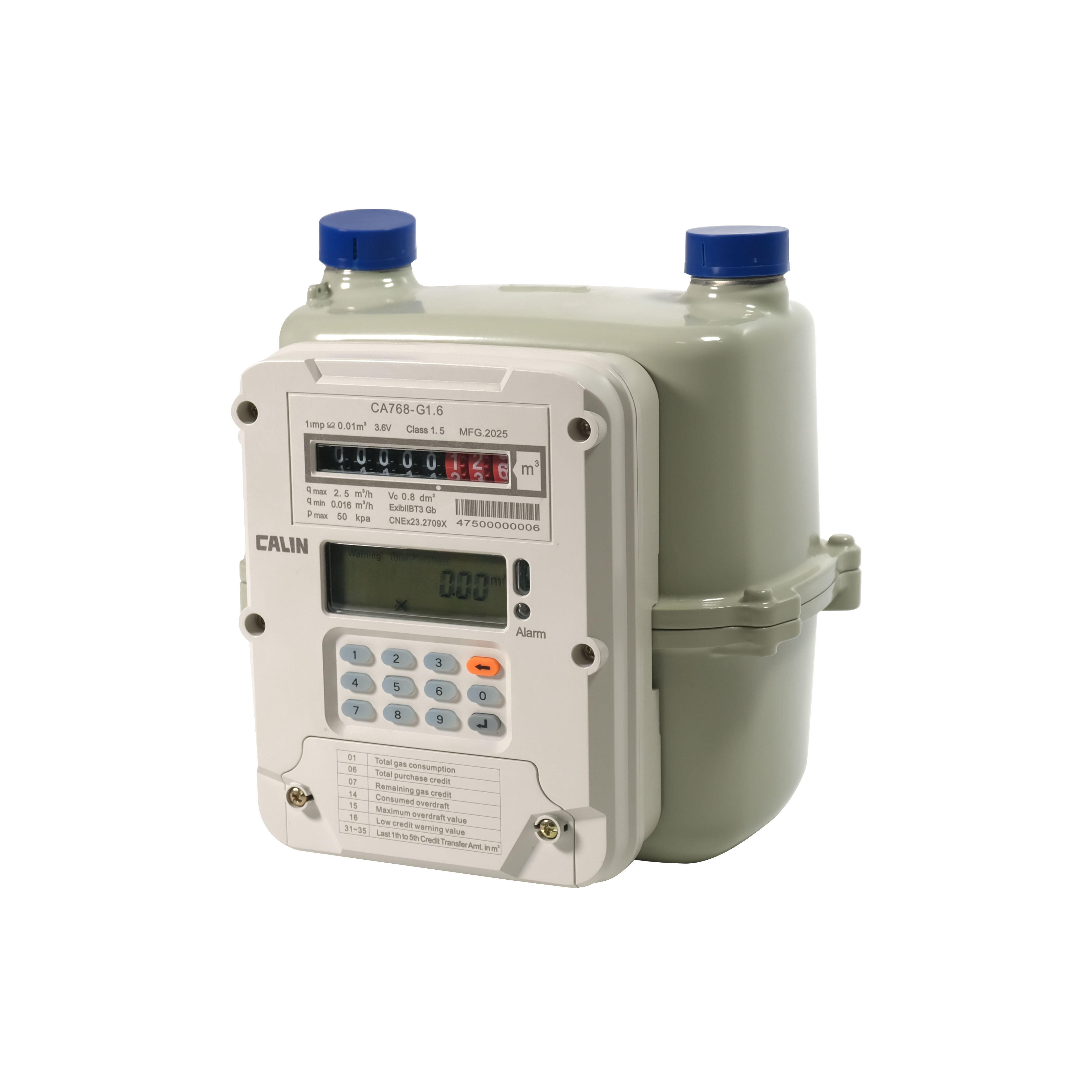 STS Keypad Prepaid Gas Meter
