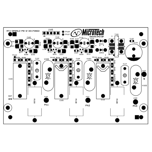 PCB for three phase LT normal