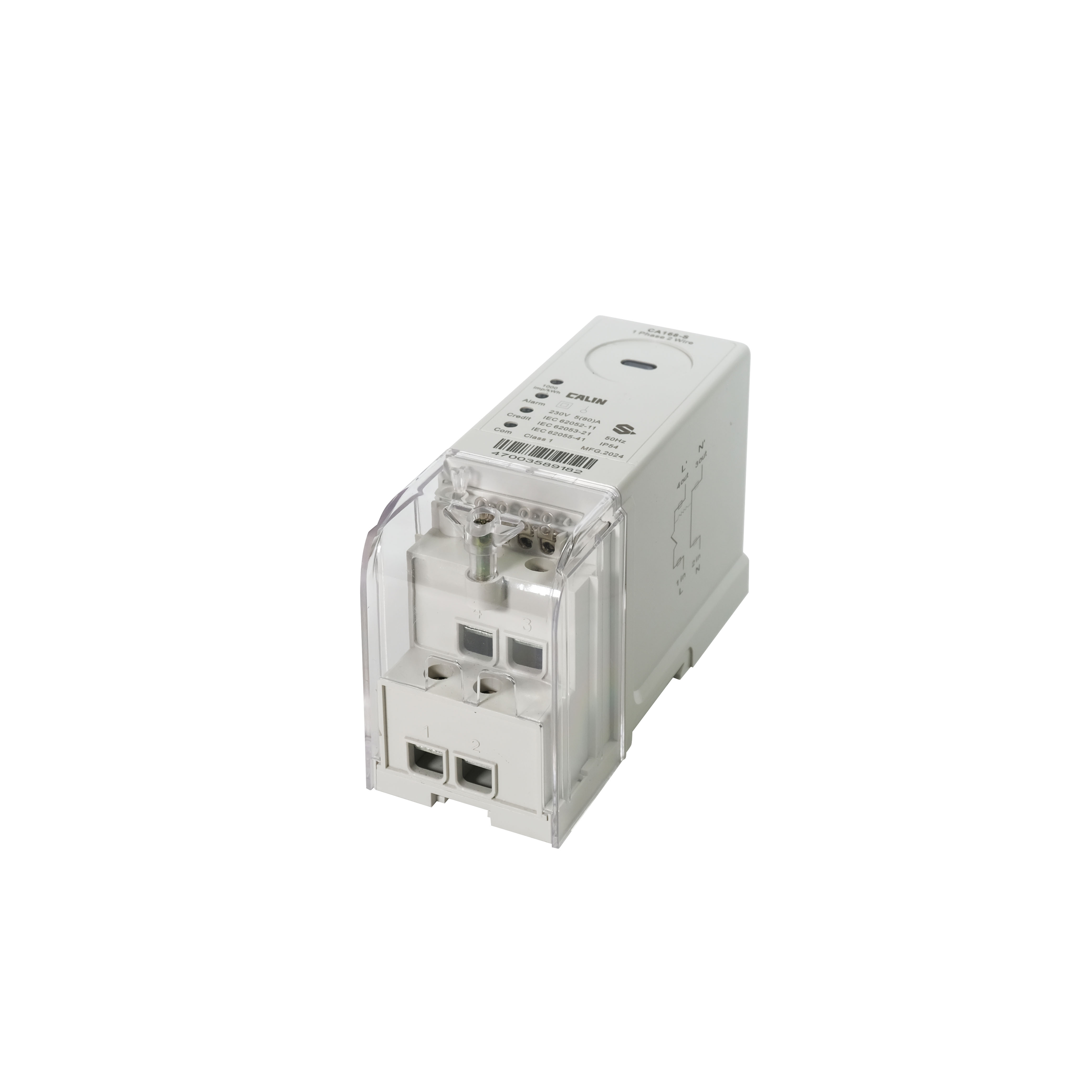 Single Phase Din Rail Energy Meter
