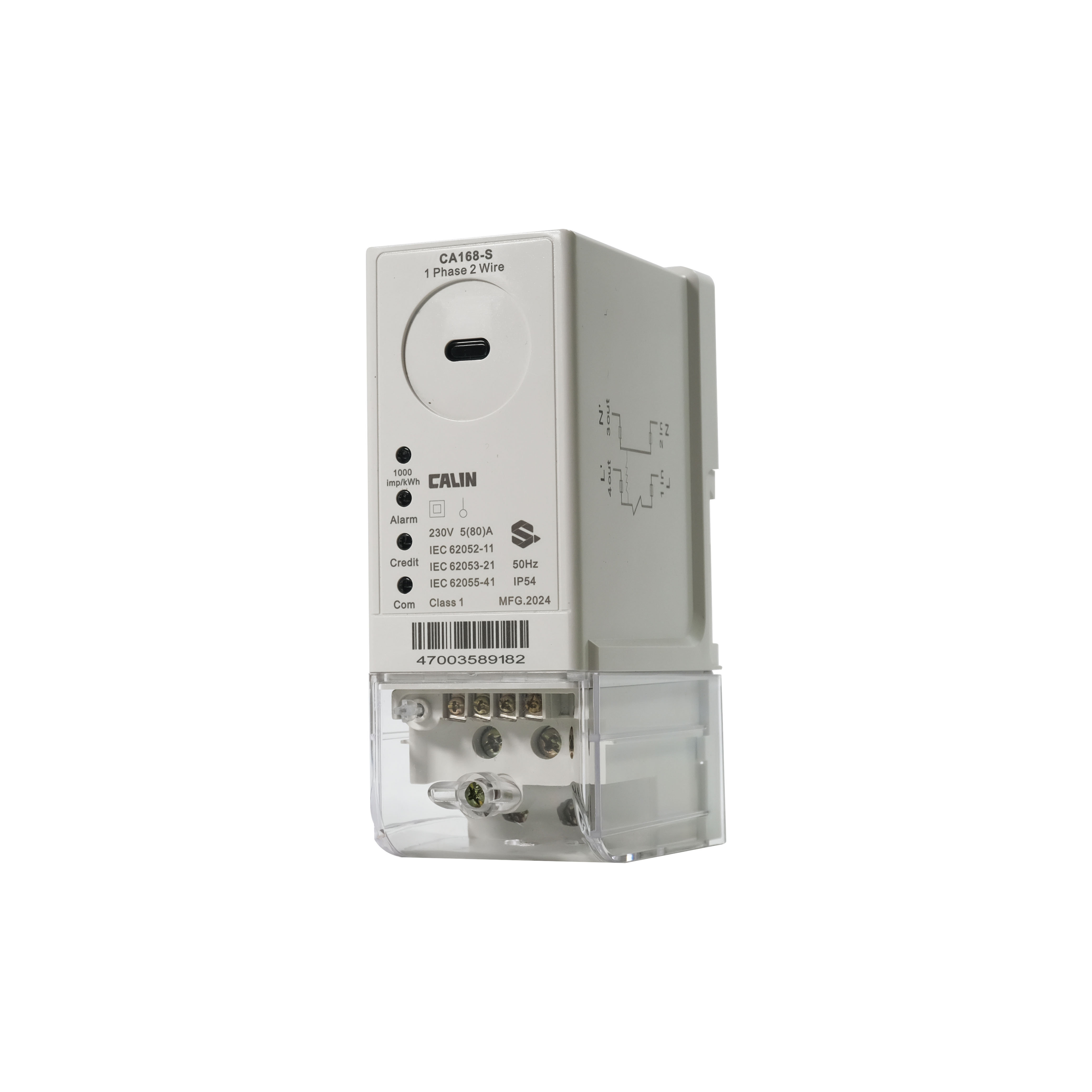 Single Phase Din Rail Energy Meter